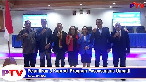 Pelantikan 5 Kaprodi Program Pascasarjana Unpatti #pascasarjana