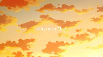 cloud and sunset yellow theme intro with matching outro (no text) 🍰 #3