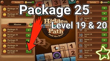 Roll the ball Hidden path || Master  || package 25 || Level 19 || Level 20 || All Level