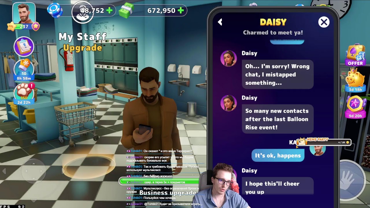 Я выписался из больницы чтобы сыграть в Блэк Джек 🎮 