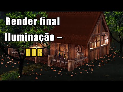 Blender 39- Iluminação – HDR - uma das formas de você colocar HDRi na sua cena.