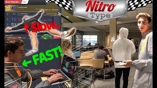 Nitro Type Against Strangers in Public!