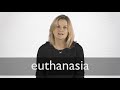 How to pronounce EUTHANASIA in British English - YouTube