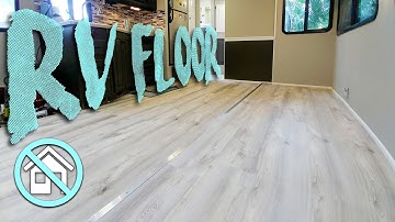 RV Flooring with Slide & Mold Treatment - Our RV Renovation