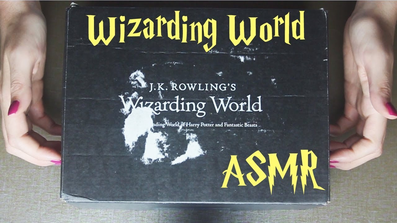 ASMR Wizarding World Crate #3 (🎧 soft spoken, packaging sounds, fabric sounds, light tapping)
