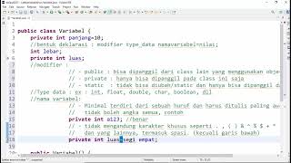 2. Pengenalan Variabel, Type Data, Modifier Pada Java