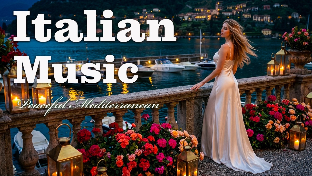 🎶 Italian Vibes & Mediterranean Music 🎶 Amalfi Coast & Lake Como 2H 4K Peaceful Italian Escape