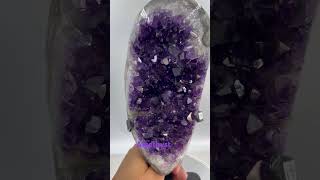 11X4.2 Inch Amethyst Crystal On Stand High Grade Beautiful Piece Dark Colours
