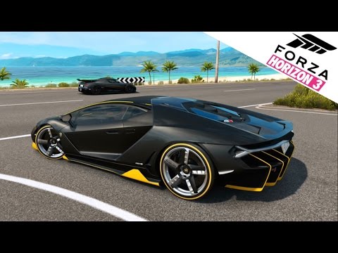 FORZA HORIZON 3 GAMEPLAY  LAMBORGHINI CENTENARIO RACE DIRECT FEED 