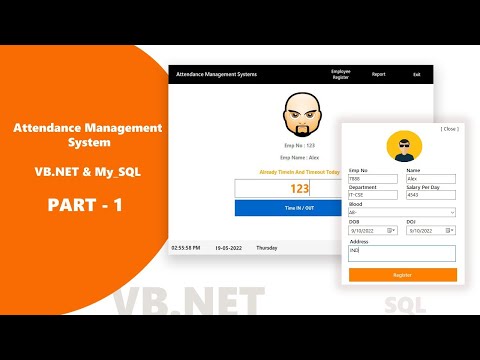 VB.Net - Attendance Monitoring System VB.Net [Free Source Code] with MySQL Server Database - Part 1