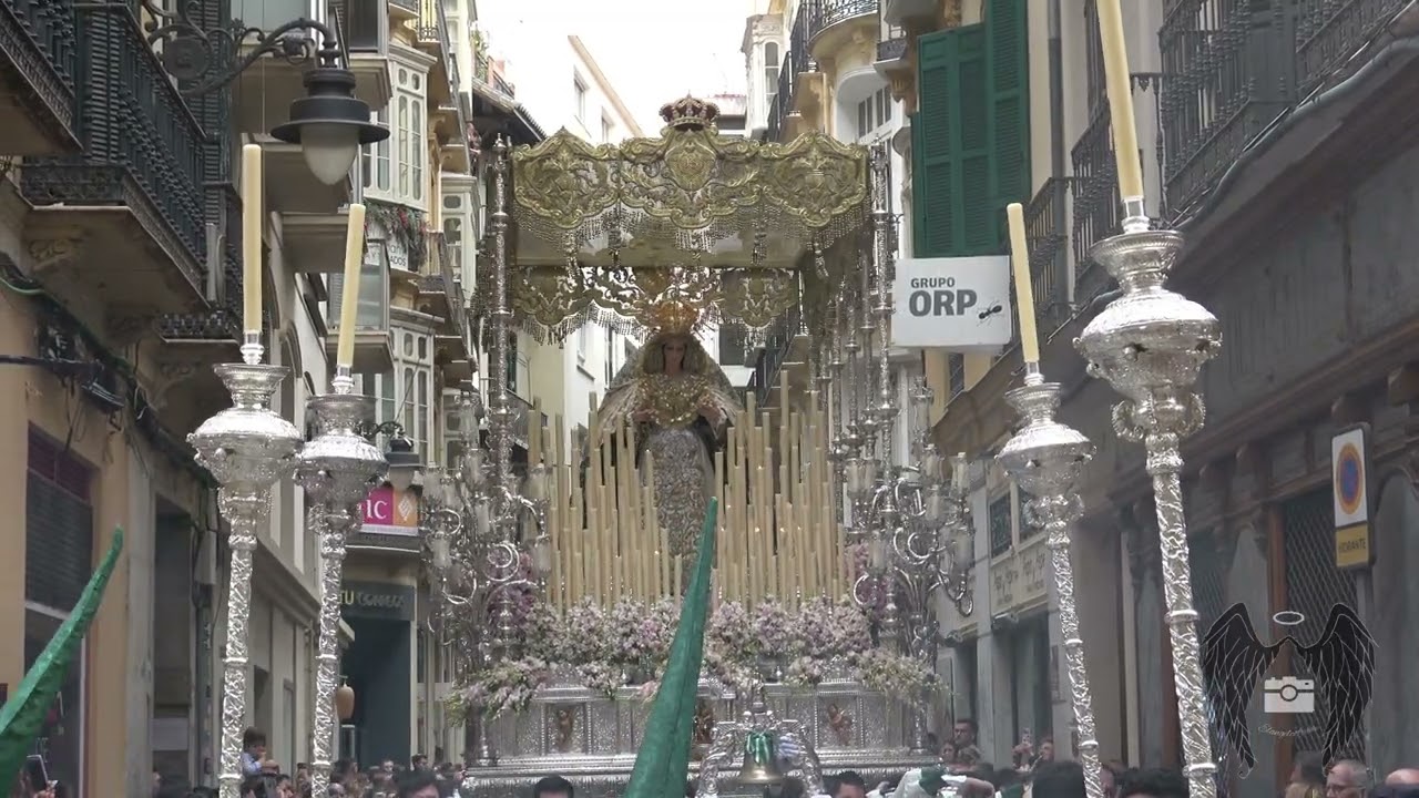 (4k) Curva Calle Granada Pollinica [Cristo y Virgen] - Málaga 2024