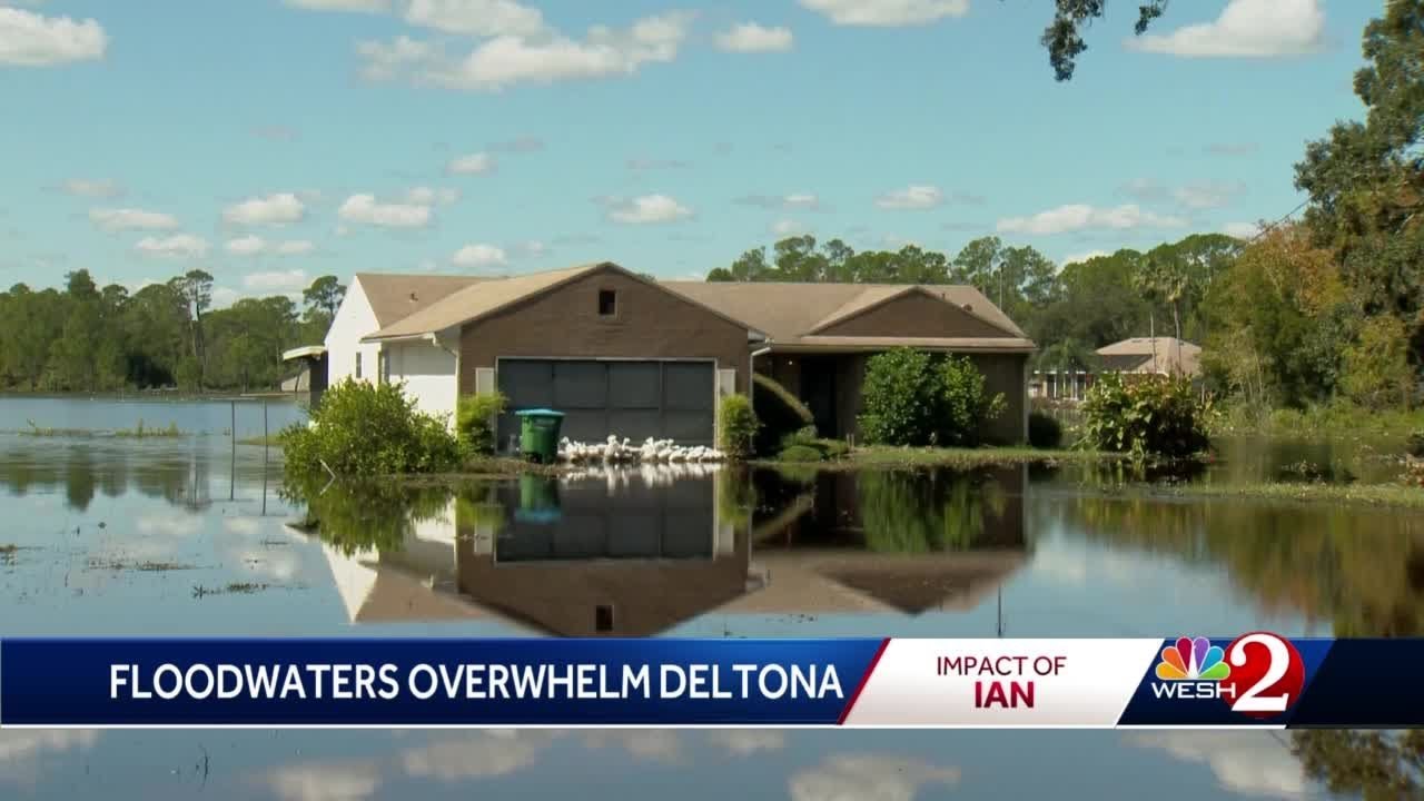 Floodwaters overwhelm Deltona homes YouTube