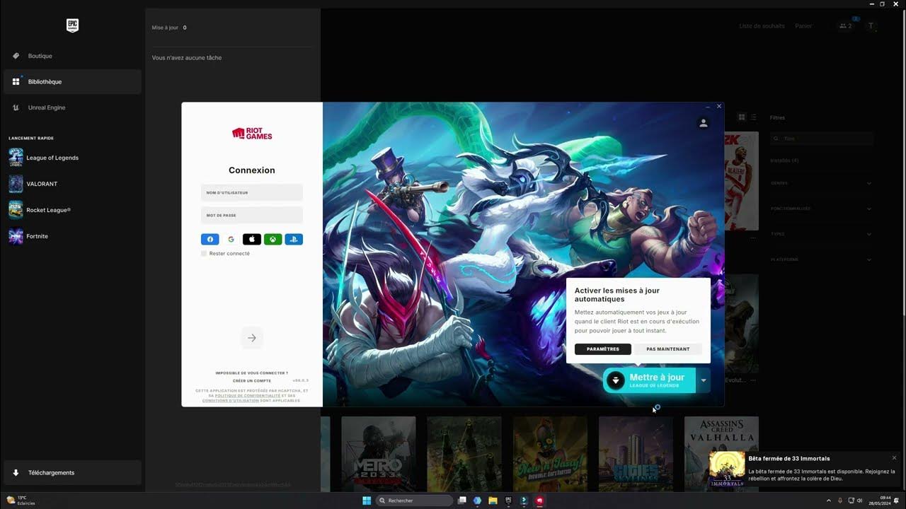 Comment installer league of legends epic games store youtube