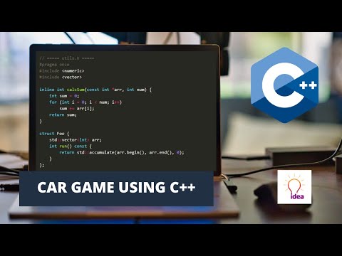 Car Game Using C++ | C++ Project