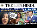 The Hindu Analysis | 21st April, 2026 | Editorial Analysis | The Hindu Newspaper | Namita Thapar