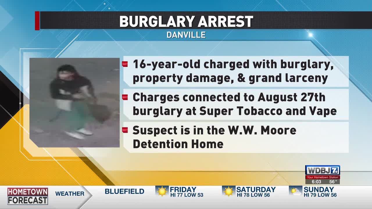 Teen Arrested After Danville PD Releases Burglary Surveillance Photos