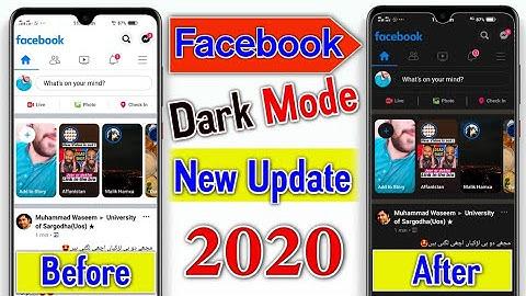 Facebook Official Dark Mode New Latest Update | Facebook Dark Theme Enable New Update 2020