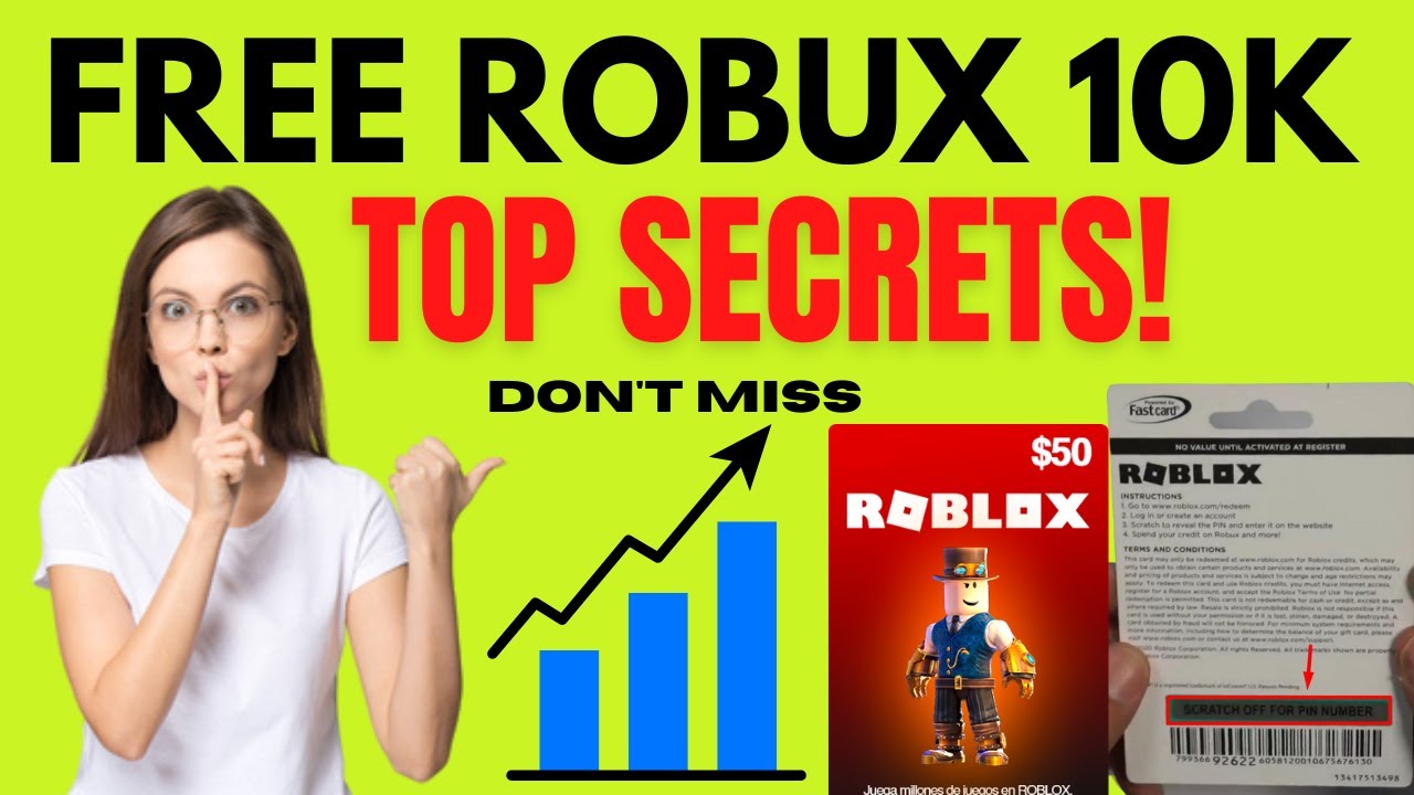 Roblox Gift Card Redeem - 10k Robux Free Top Secret Don't Miss 2023 ...