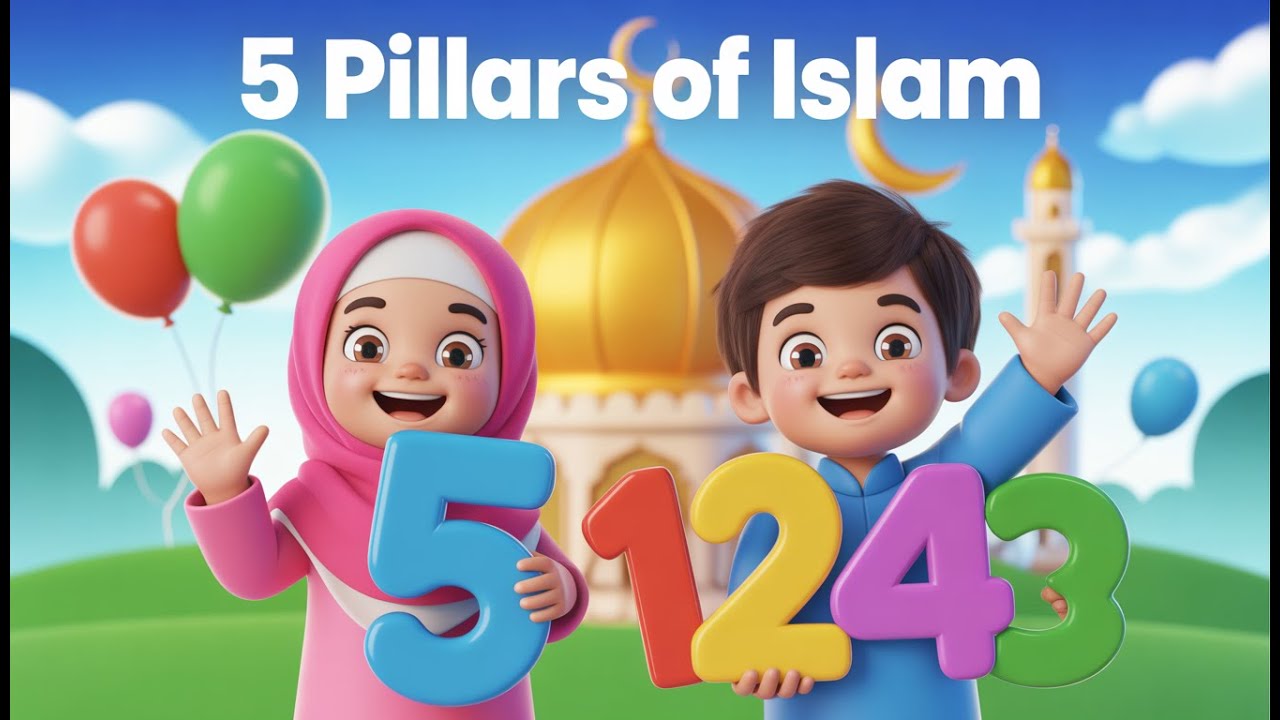 Песня-нашид для детей о пяти столпах ислама | Веселая исламская песня для детей о пяти столпах ис...