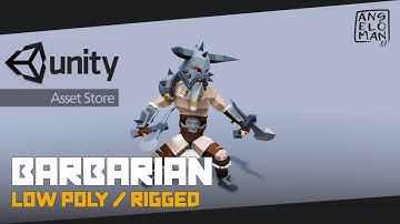Low Poly Barbarian / Unity Asset Store