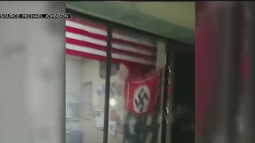 Nazi Flag Visible In State Office