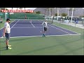 Worlds Fastest Tennis Serve Training  | Court Level View