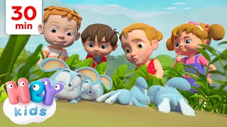 Video thumbnail of "Coniglietti dormiglioni 🐰 Su, coniglietti, su, su, su! | Canzoni per Bambini | HeyKids Italiano"