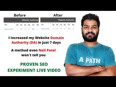 How to Increase Website Domain Authority (DA) in Just 7 Days ???