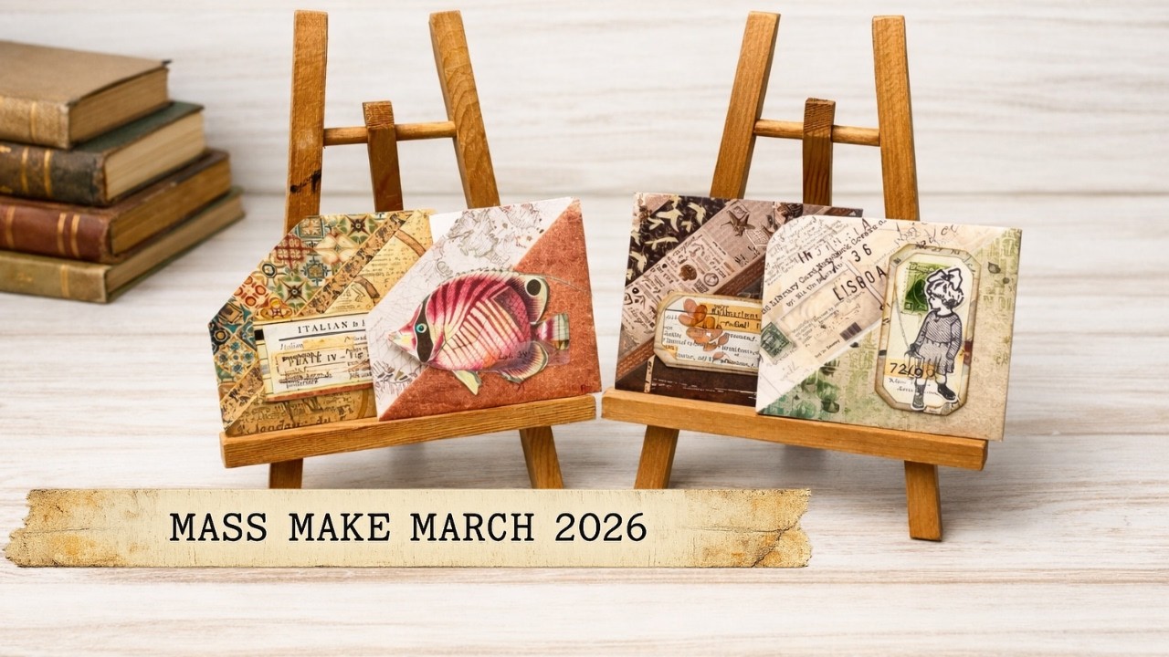 A Simple Paper Trick That Makes 4 Different Junk Journal Elements! #MassMakeMarch2026