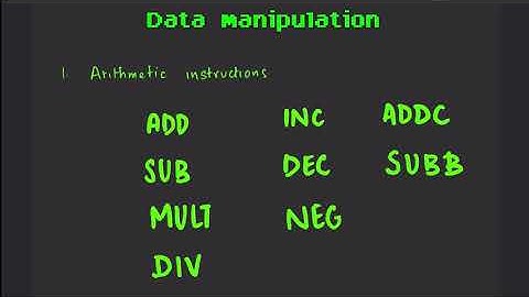 HPC: Instruction Types