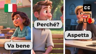 Learn Italian Fast 🇮🇹 7 Easy Conversations for Beginner Level A2-B1 – Speak Confidently!