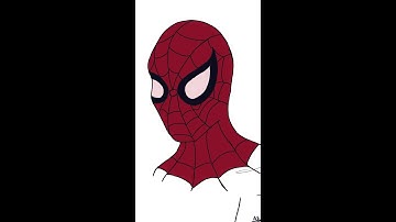 Spider man vector design |easy vector design video| Autodesk Sketchbook vector design| #Vectordesign