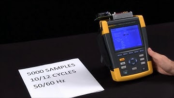 Fluke 435II - Difference between logging capture and sample rate