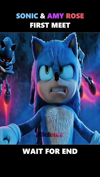 Sonic and Amy Rose First Meet 💖 | Sonic The Hedgehog | Sonic 3 #shorts #sonic #amyrose