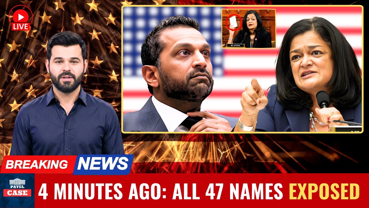 4 Minutes Ago: Jayapal Reads ALL 47 Names Patel Was Hiding — On Live TV