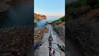 0% brakes, 100% sunset vibe. 🌅🚲 | Insta360 X6 #shorts