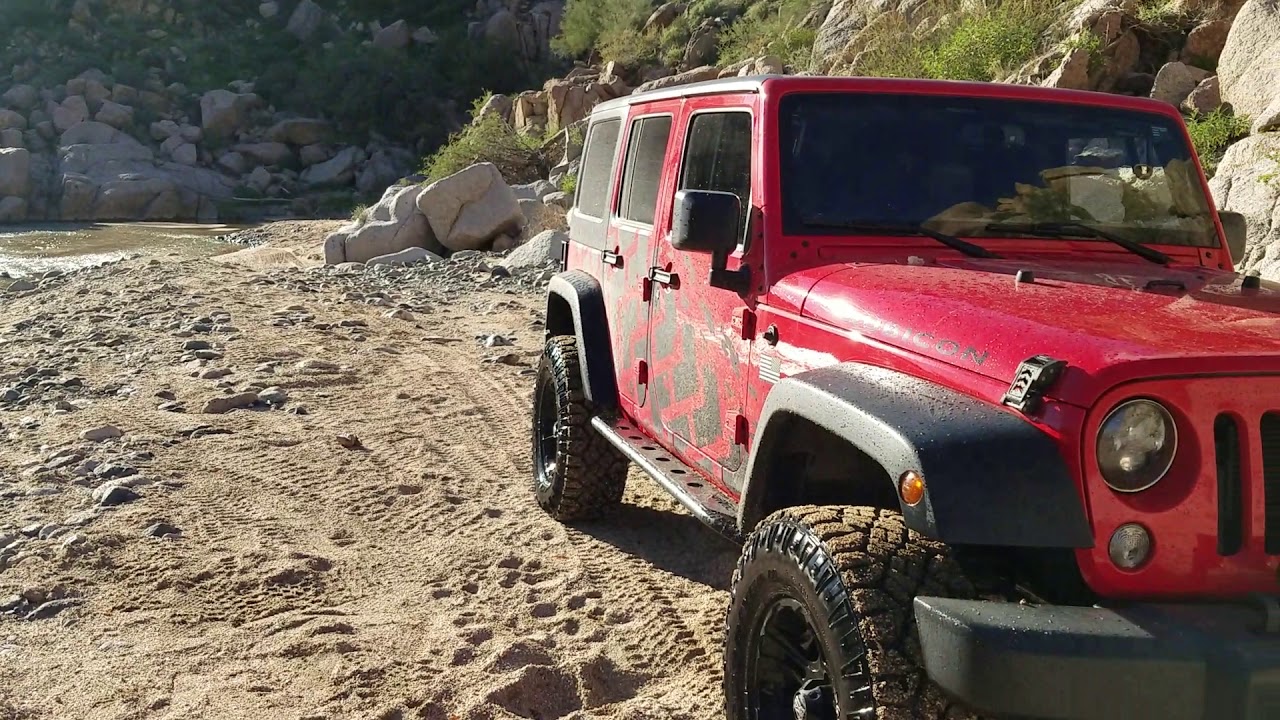 More water action in the jeep. YouTube