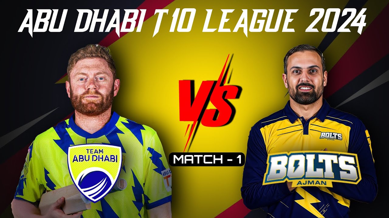 Team Abu Dhabi V/s Ajman Bolt | Abu Dhabi T10 League | Highlights | Match-1 