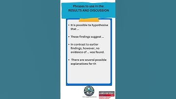 Lesson 6: Research-Phrases to use in Writing the Results and Discussion (Part 2) #researchtips