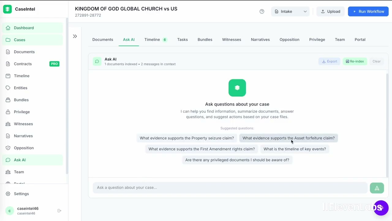 AI Legal Research for Small Law Firms | CaseIntel Demo