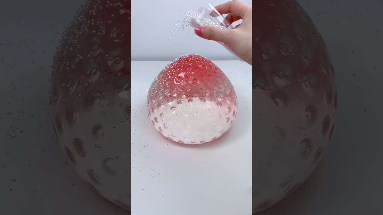 FUFUSQUISHY ASMR 2100g Giant Crystal Red Pink Strawberry