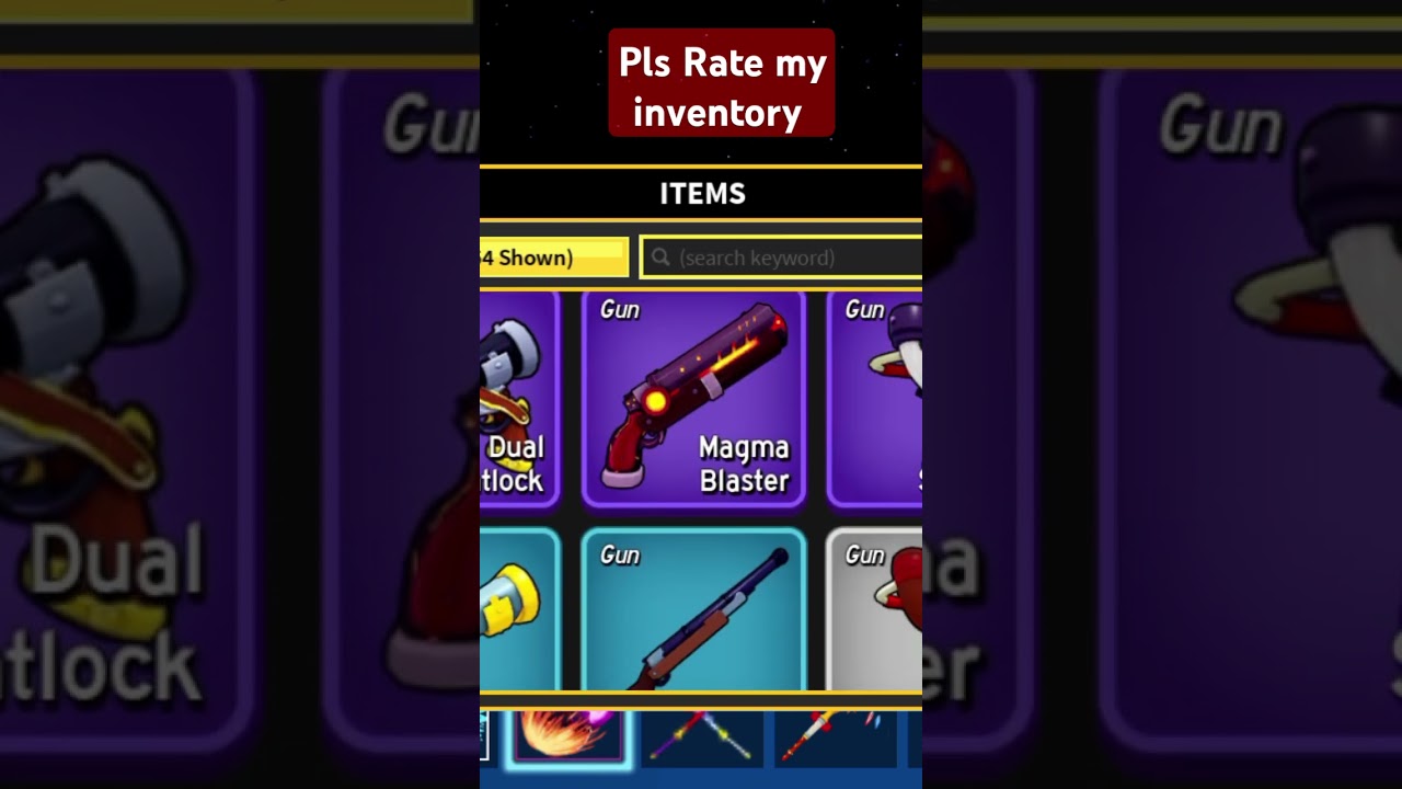 Rate my inventory 