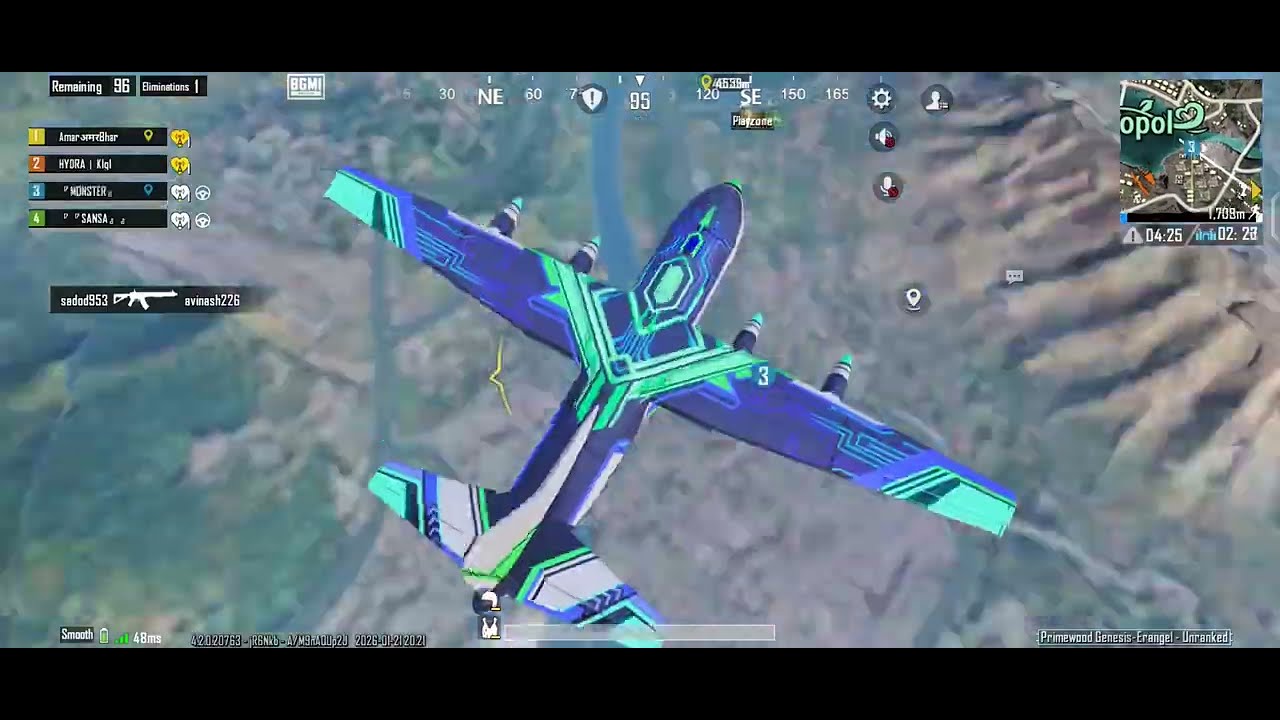 Bgmi full gameplay in short / 99 kill Full rush gameplay 