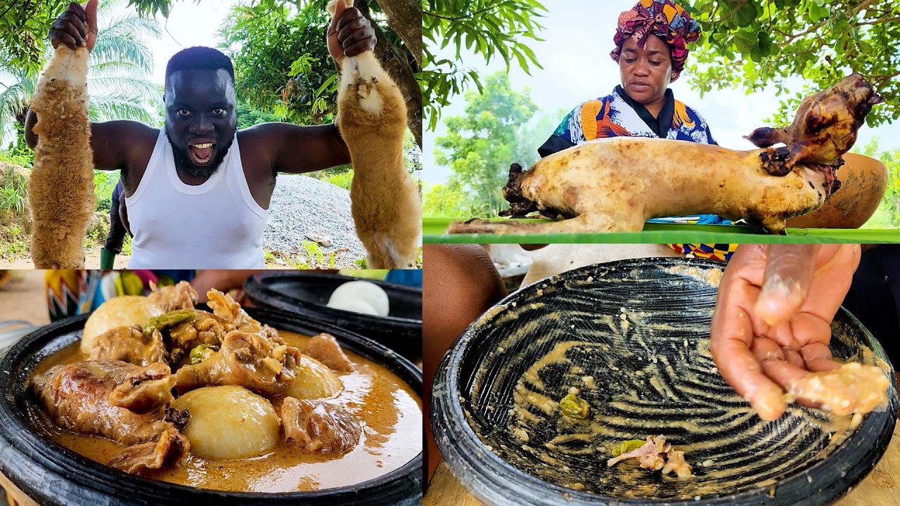 Rabbit Meat Groundnut Soup Recipe - YouTube