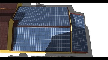 Photovoltaic shadow with Sketchup
