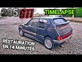 205 gti timelapse restoration in 14 minutes barnfind 25 years timelapse barnfind  restoration