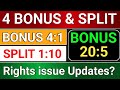 4 upcoming bonus &amp; split update! Dr Lal Pathlabs, Deccan Gold, Space Incubatrics, Knowledge Marine