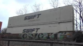 CSX Stack Train Close Up