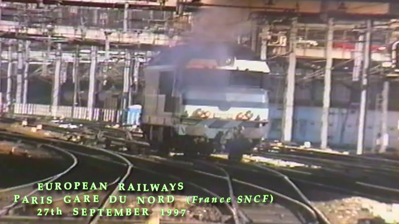 European Railways in the 1990s Paris Gare Du Nord (France SNCF) on 27th September 1997