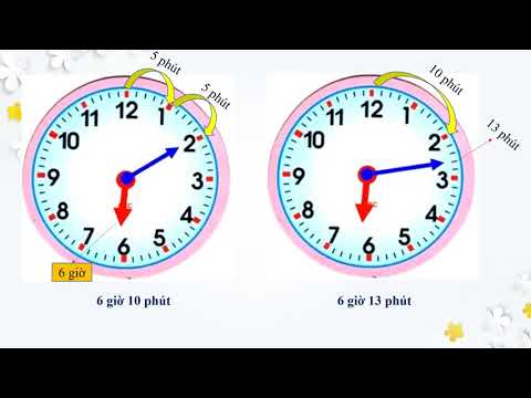 Tuần 24 - Toán 3 - Xem đồng hồ
